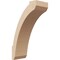 Ekena Millwork 3-inch W x 6-inch D x 10-inch H Lafayette Rough Cedar Woodgrain TimberThane Knee Brace, Primed BRCUR03X06X10LFTRCPR - alternate 1